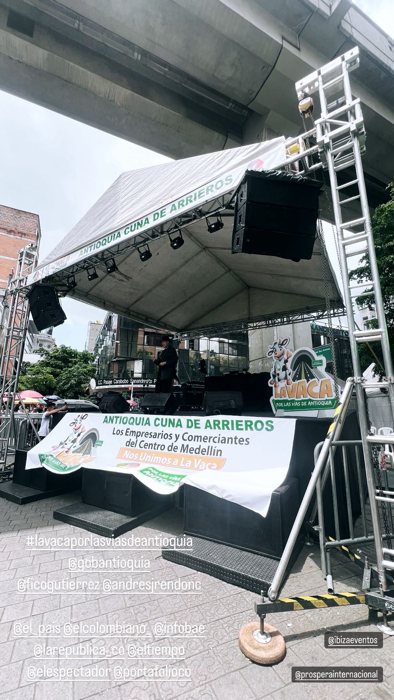 Tarima para un evento político · Ibiza Eventos