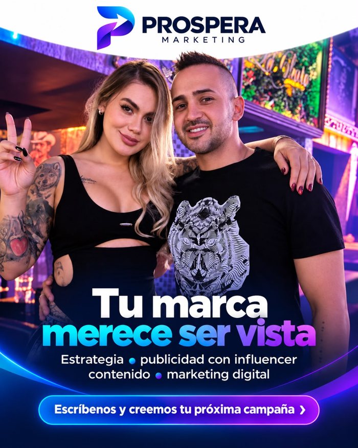 Influencers, artistas y modelos · Prospera Marketing